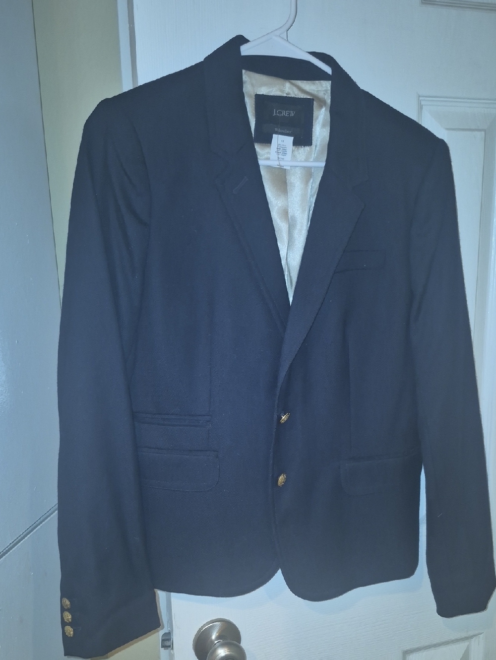 J. Crew Navy Blazer with Gold Buttons